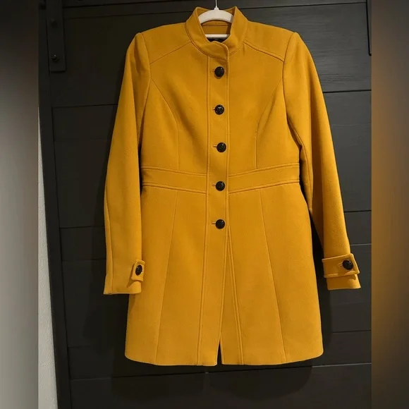 Karl Lagerfeld Yellow Coat 2 - Picture 2 of 5
